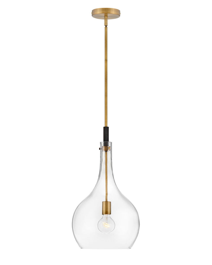 Hinkley Ziggy Pendant Pendants Hinkley Heritage Brass with Clear glass 12.0x12.0x23.0 