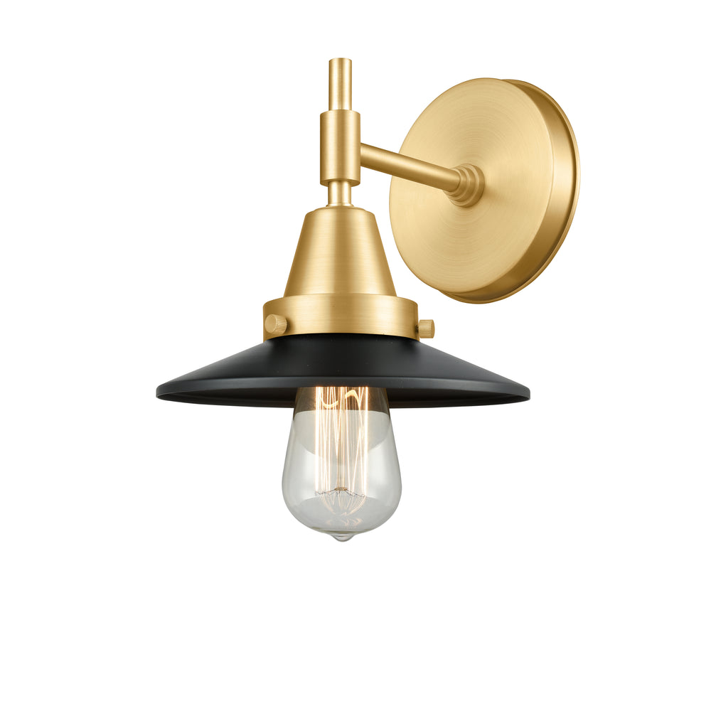 Innovations Lighting Railroad 8" Sconce - Satin Gold Wall Sconces Innovations Lighting   