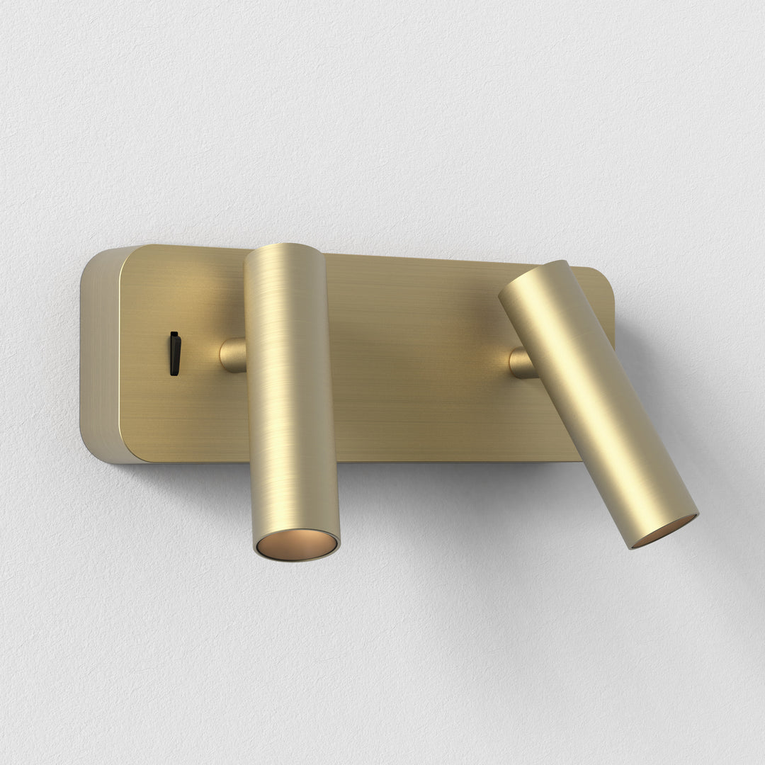 Astro Lighting Enna Twin 1058201, Matt Gold
