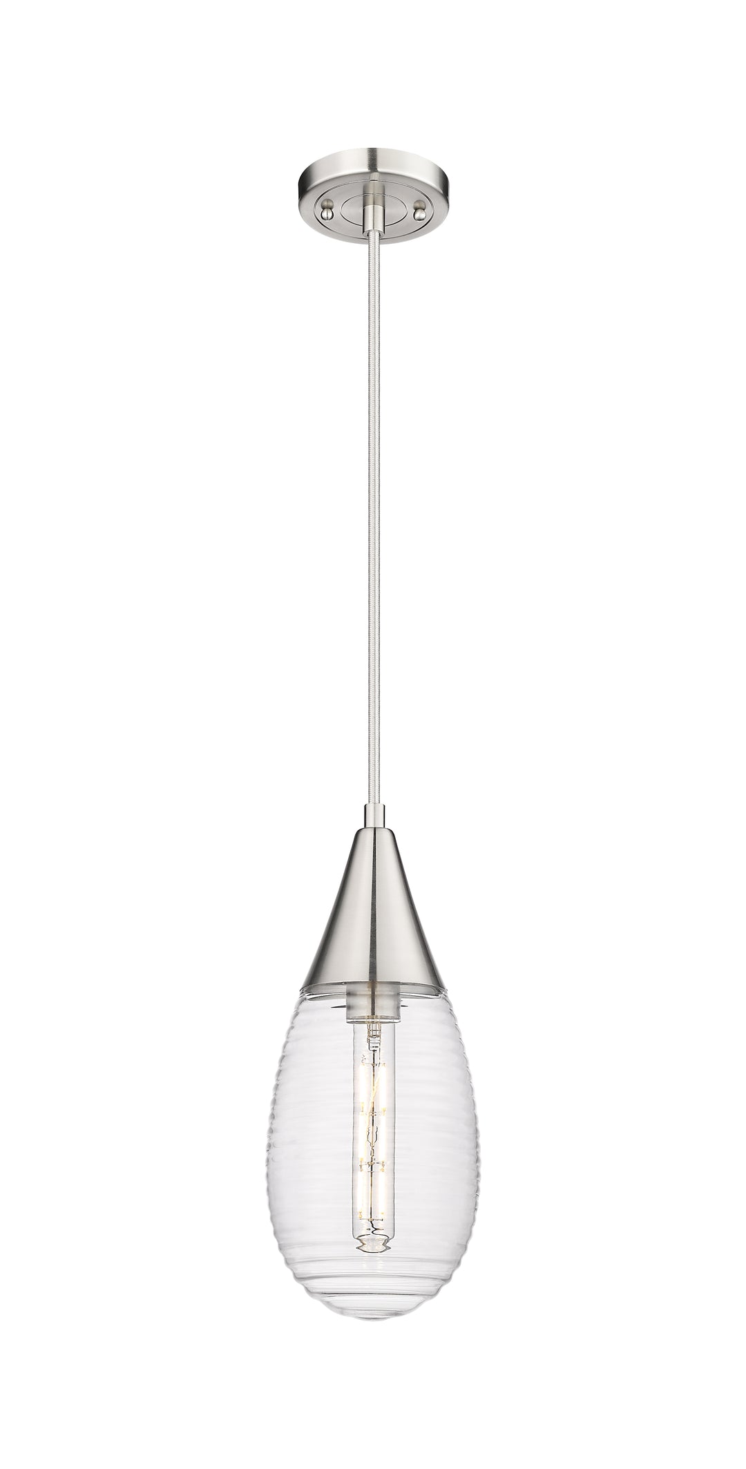 Innovations Lighting Malone 6" Pendant - Satin Nickel Pendants Innovations Lighting   