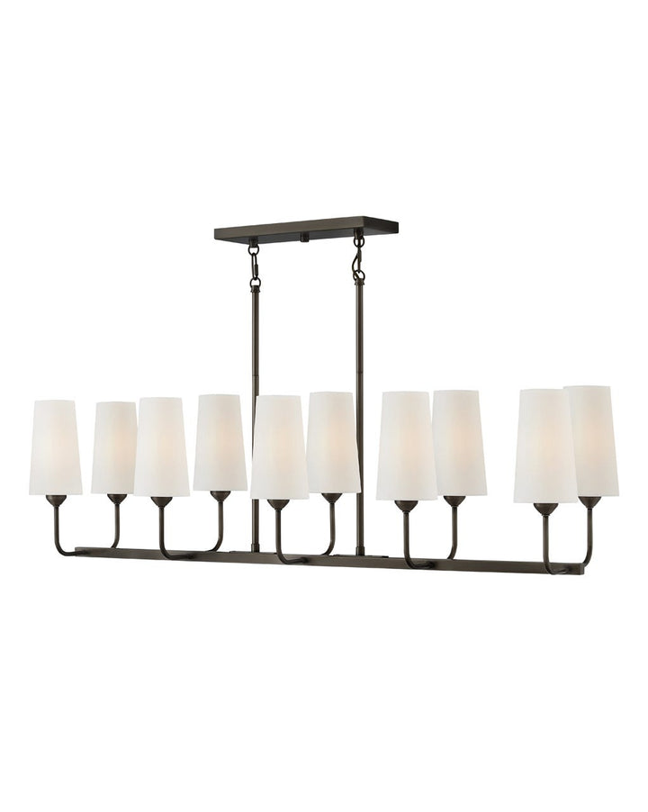 Hinkley Lewis Chandelier Chandeliers Hinkley Black Oxide 11.0x44.25x12.0