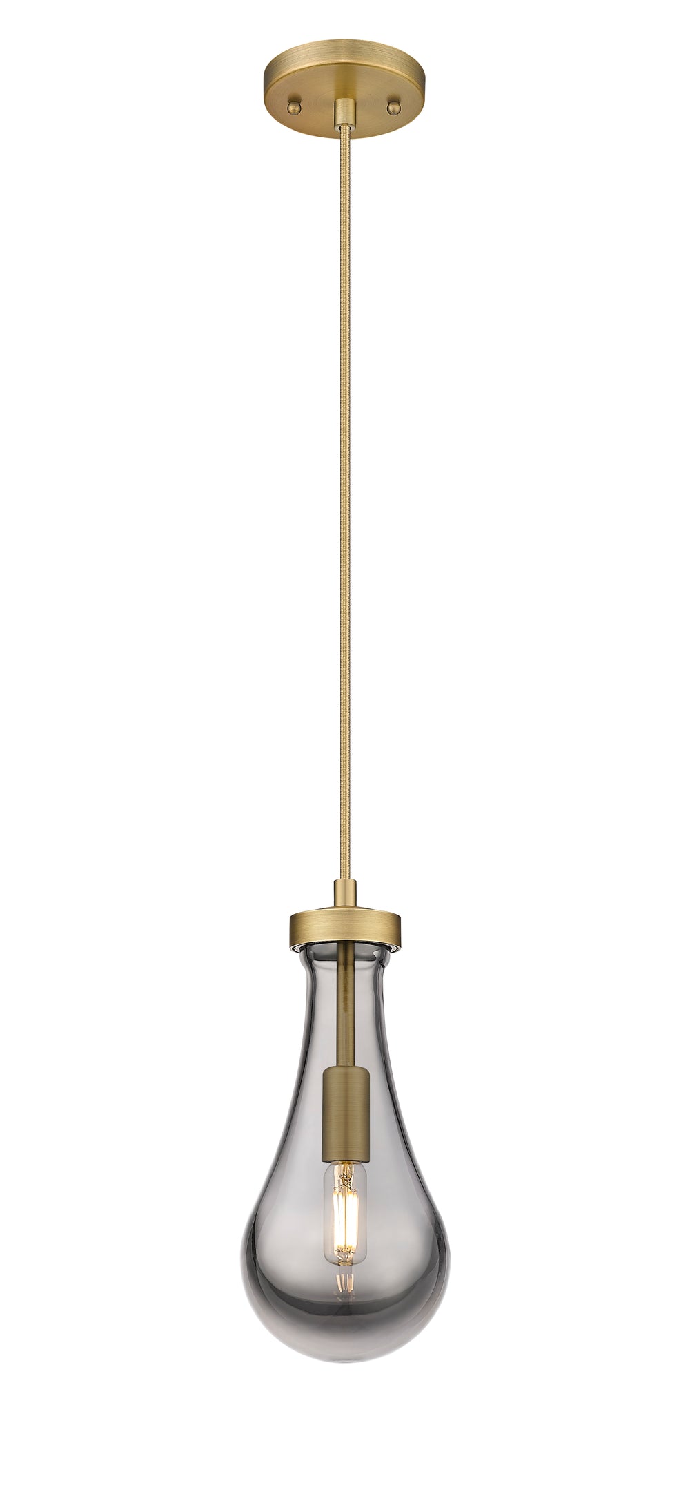 Innovations Lighting Owego Pendant Pendant Innovations Lighting Brushed Brass Smoked Light Smoke Owego 5