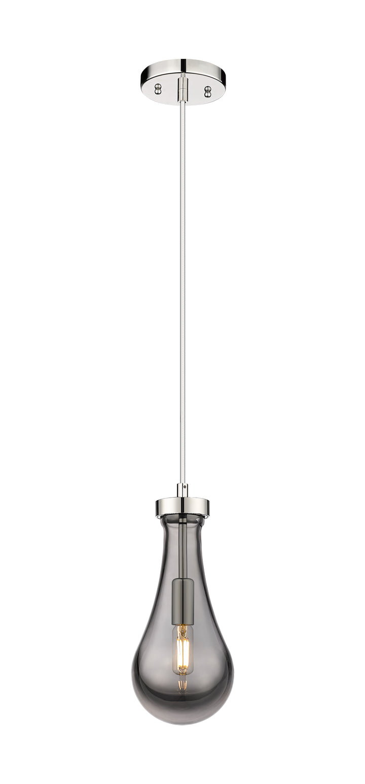 Innovations Lighting Owego 5" Pendant - Polished Nickel Pendants Innovations Lighting Light Smoke ; Glass Type: Smoked  