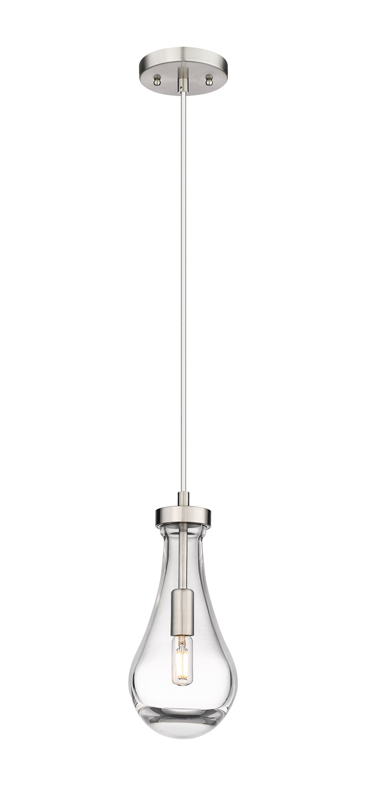 Innovations Lighting Owego 5" Pendant - Satin Nickel Pendants Innovations Lighting Clear ; Glass Type: Clear  