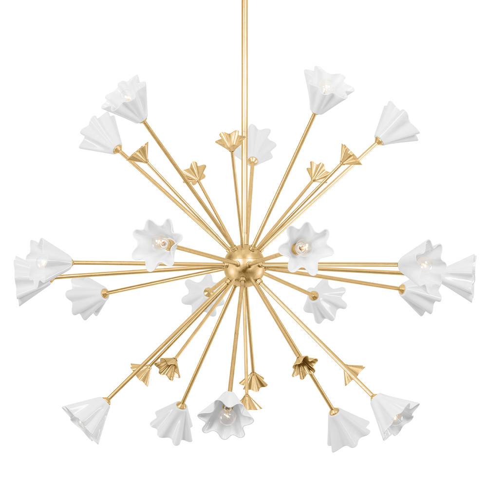 Corbett Lighting Julieta Chandelier Chandeliers Corbett VINTAGE GOLD LEAF 55.5x42.5 