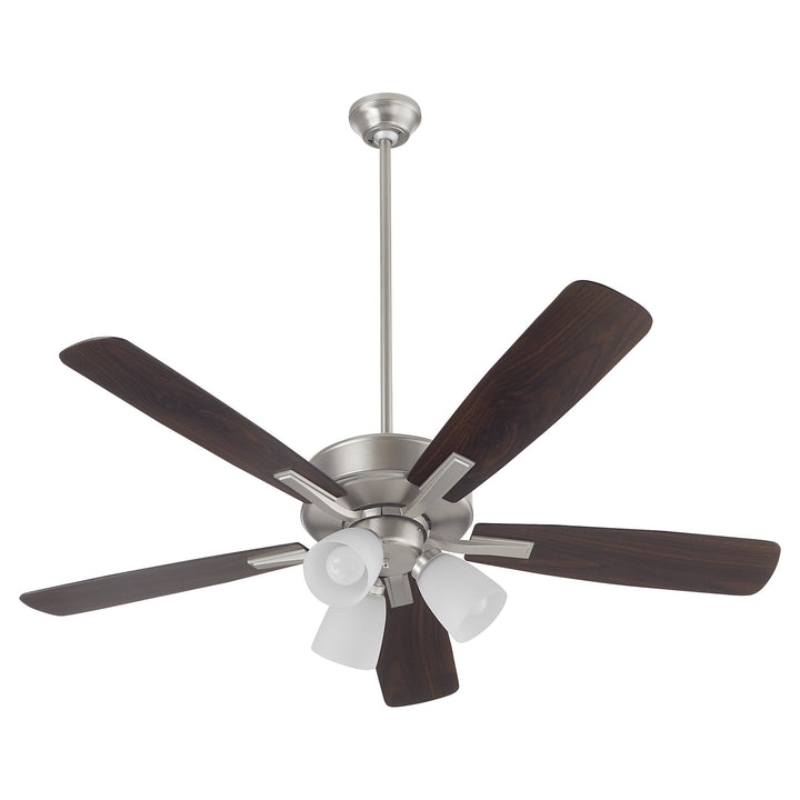 Quorum Ovation 4525-3165 52" 3-light ceiling fan in Satin Nickel