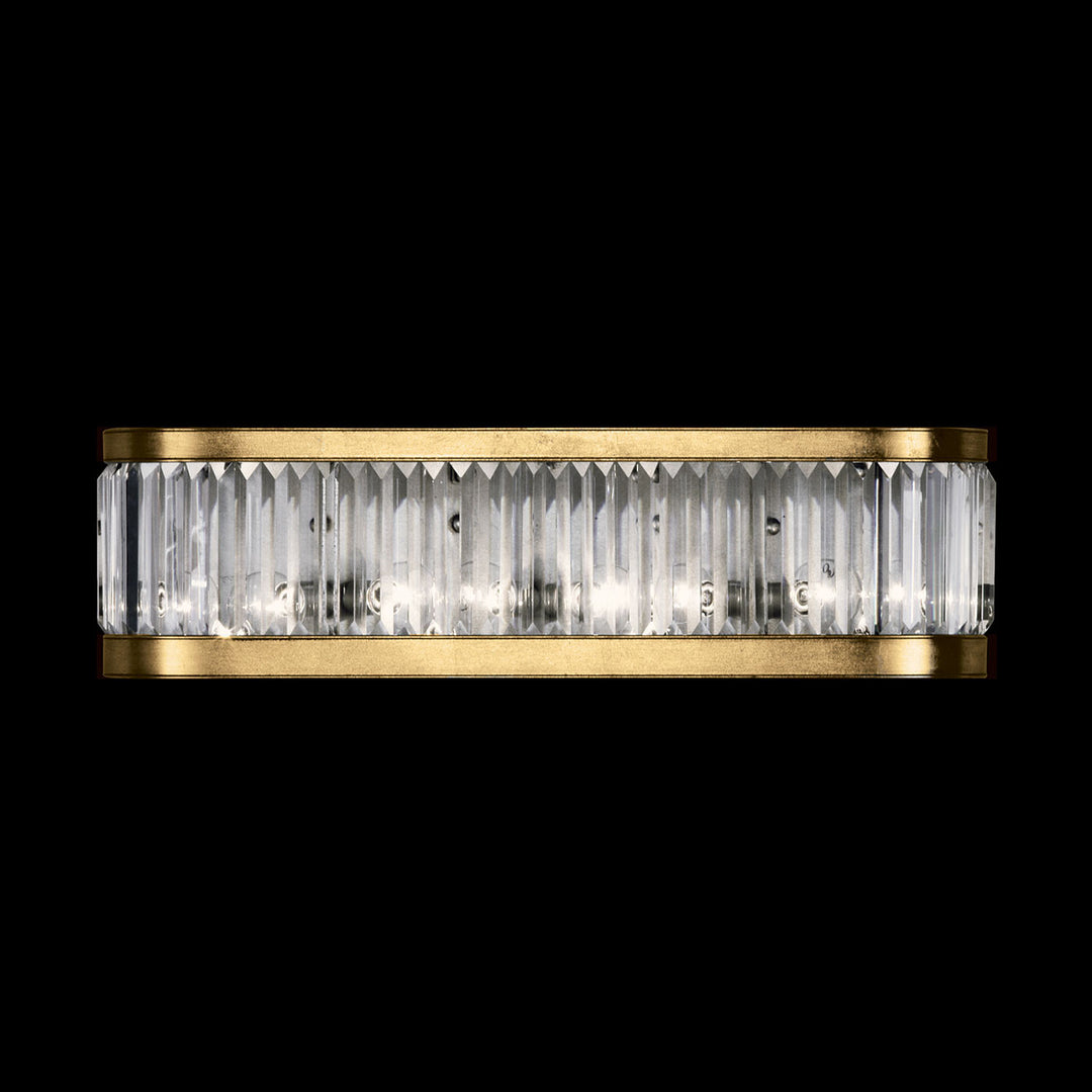 Fine Art Handcrafted Lighting Crystal Enchantment 7"H Sconce 706550 in Standard Gold Leaf (706550-2ST)
