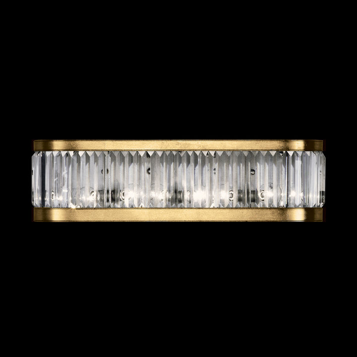Fine Art Handcrafted Lighting Crystal Enchantment 7"H Sconce 706550 in Standard Gold Leaf (706550-2ST)