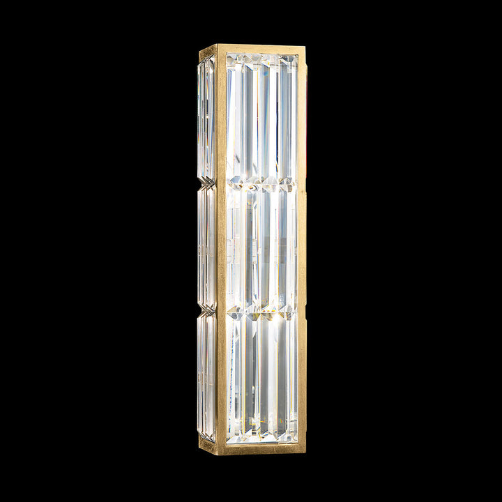 Fine Art Handcrafted Lighting Crystal Enchantment 23"H Sconce in Standard Gold Leaf (811250-2ST)