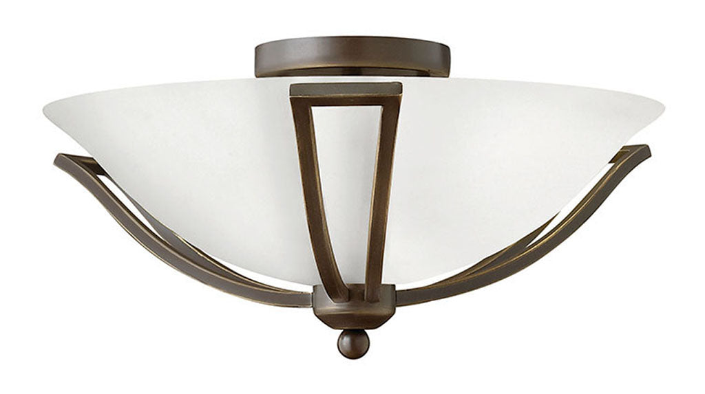 Hinkley Bolla Bath Bar Vanity Lights Hinkley Olde Bronze with Opal glass 16.75x16.75x8.0 