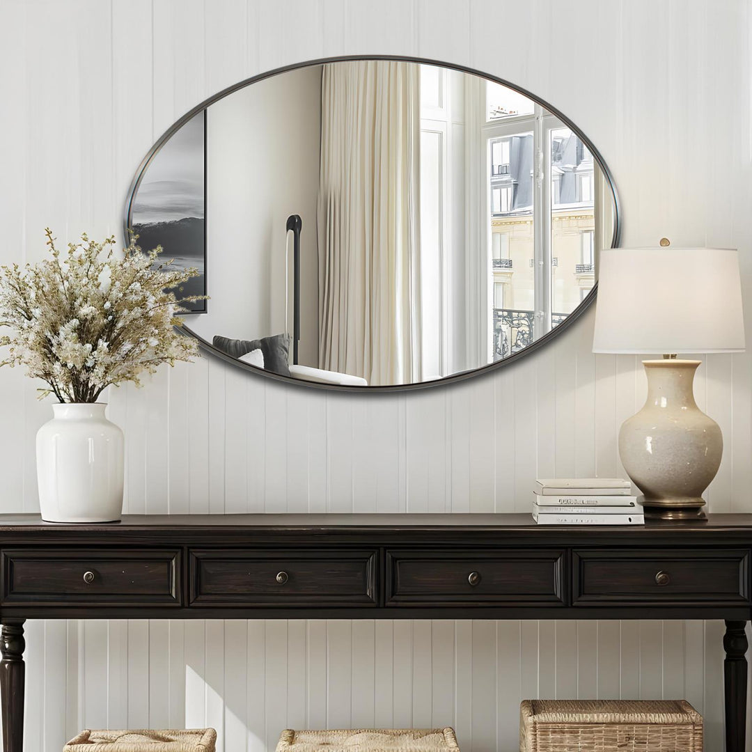 Howard Elliott Steele Oval Mirror