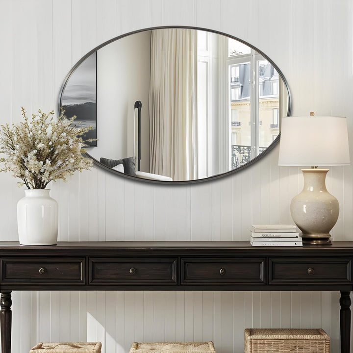 Howard Elliott Steele Oval Mirror