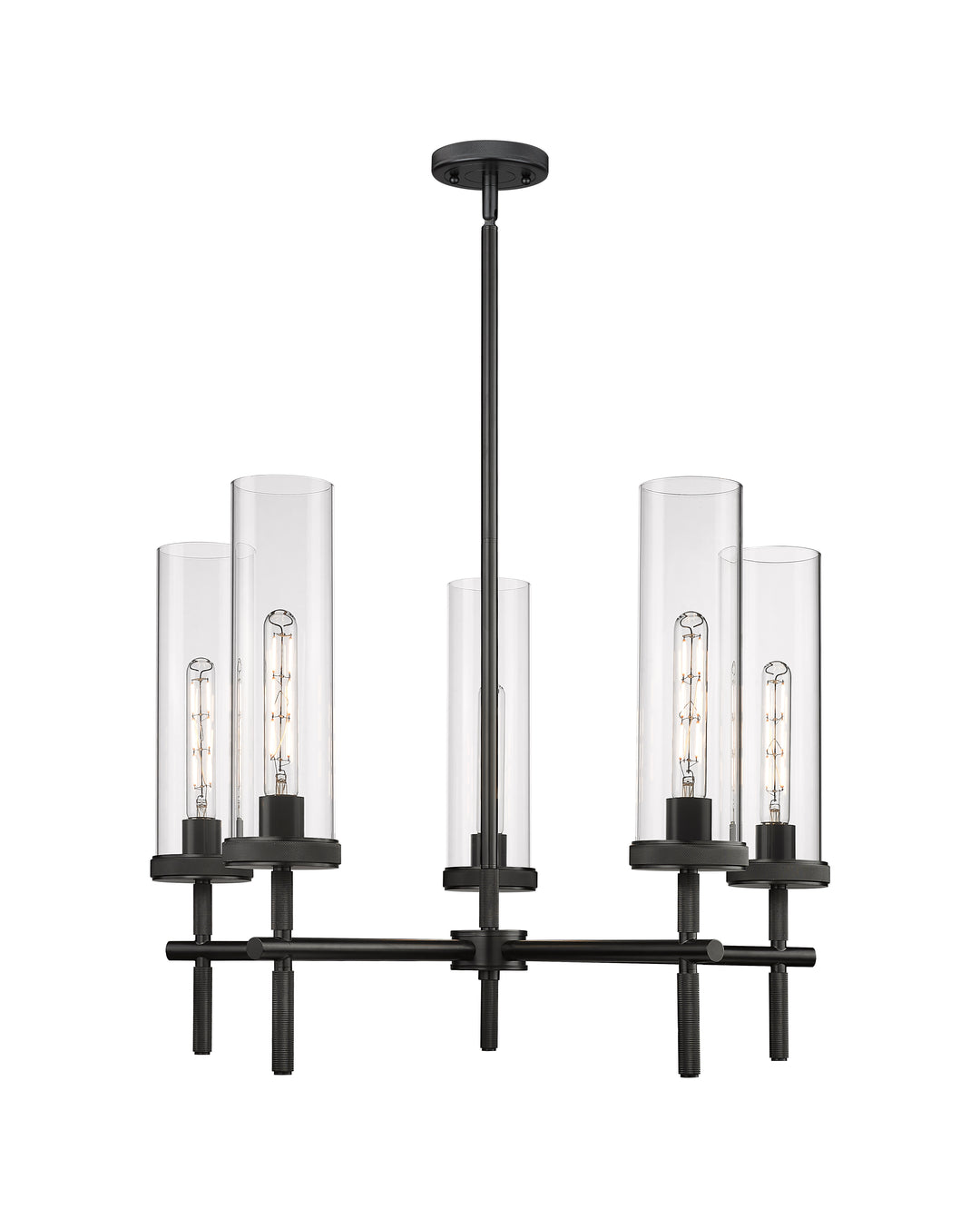 Innovations Lighting Lincoln 12" Chandelier - Matte Black