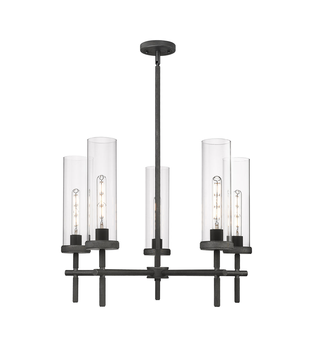 Innovations Lighting Lincoln 12" Chandelier - Weathered Zinc