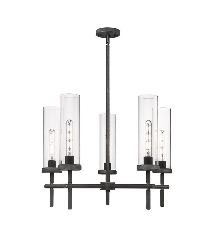 Innovations Lighting Lincoln 12" Chandelier - Weathered Zinc