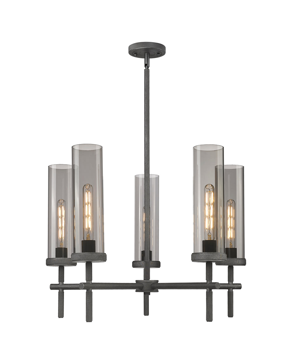 Innovations Lighting Lincoln 12" Chandelier - Weathered Zinc