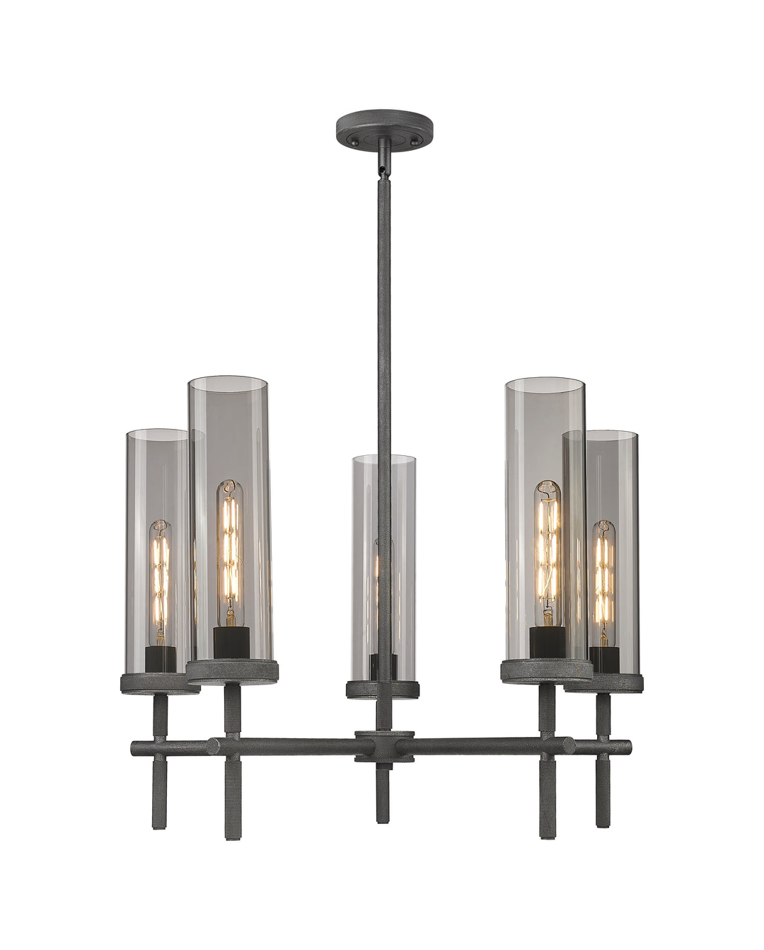 Innovations Lighting Lincoln 12" Chandelier - Weathered Zinc