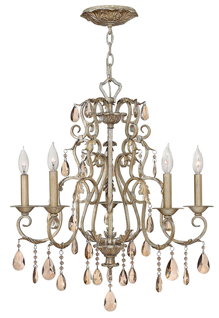 Hinkley Carlton Chandelier Chandeliers Hinkley Silver Leaf 24.0x24.0x25.0