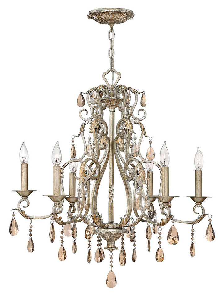 Hinkley Carlton Chandelier Chandeliers Hinkley Silver Leaf 28.0x28.0x28.5