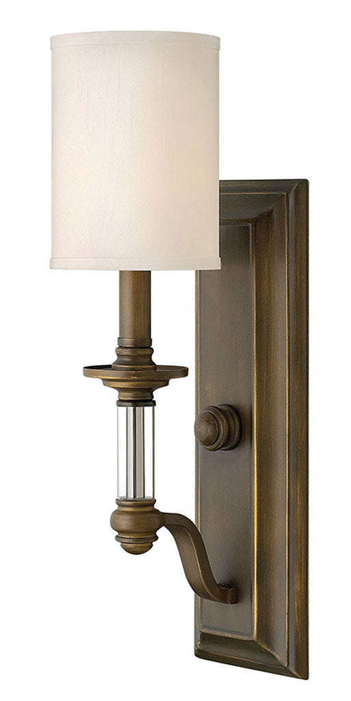 Hinkley Sussex Sconce Sconce Hinkley English Bronze 7.0x4.75x18.0 