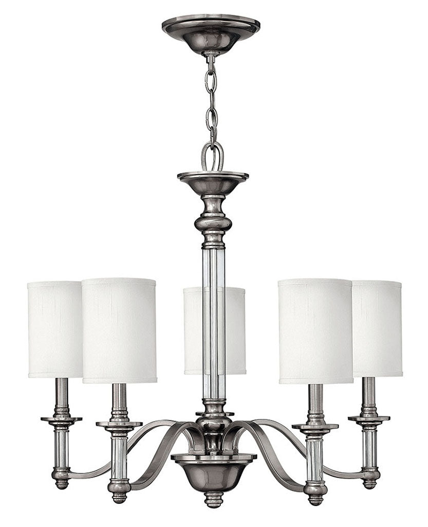 Hinkley Sussex Chandelier Chandeliers Hinkley Brushed Nickel 26.0x26.0x24.75 