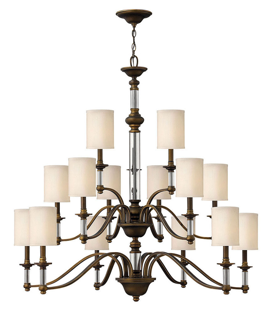 Hinkley Sussex Chandelier Chandeliers Hinkley English Bronze 47.0x47.0x44.25