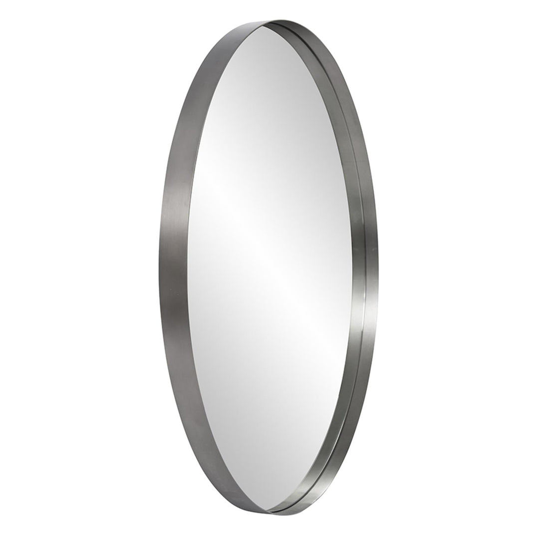 Howard Elliott Collection Steele Silver Round Mirror Mirrors Howard Elliott Collection   