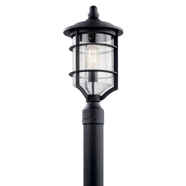 Kichler Royal Marine  Outdoor Post Lantern Outdoor l Post/Pier Mounts Kichler Distressed Black 9.5x19 