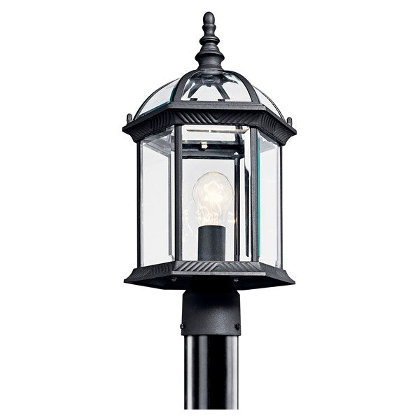 Kichler Barrie  Outdoor Post Lantern Pier & Post Mount Lights Kichler Black 9.75x18 