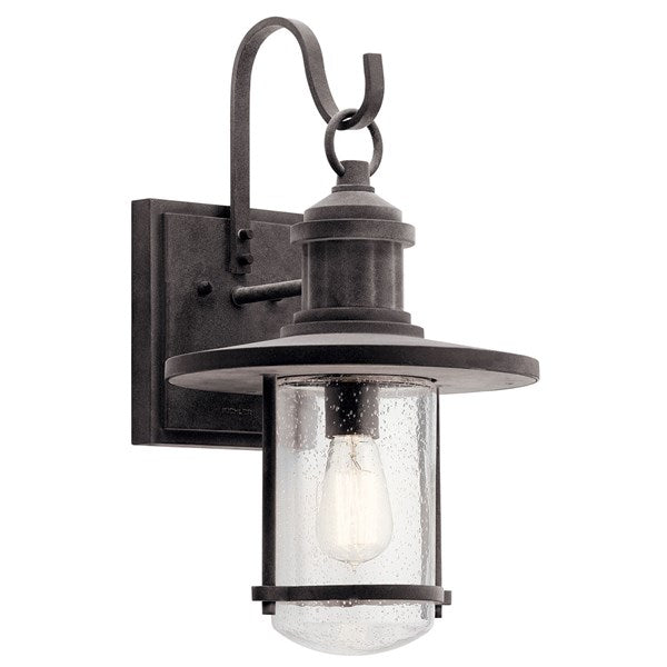 Kichler Riverwood Outdoor Wall Outdoor Wall Lights Kichler Weathered Zinc 11x19.5