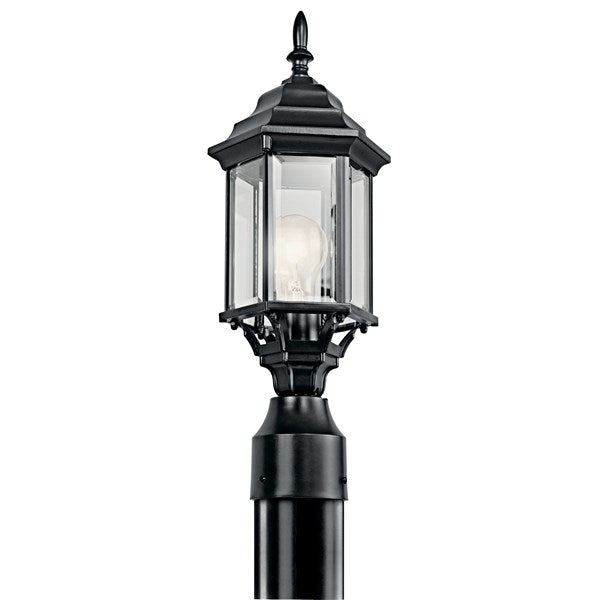 Kichler Chesapeake  Outdoor Post Lantern Outdoor l Post/Pier Mounts Kichler Black 6.5x18 