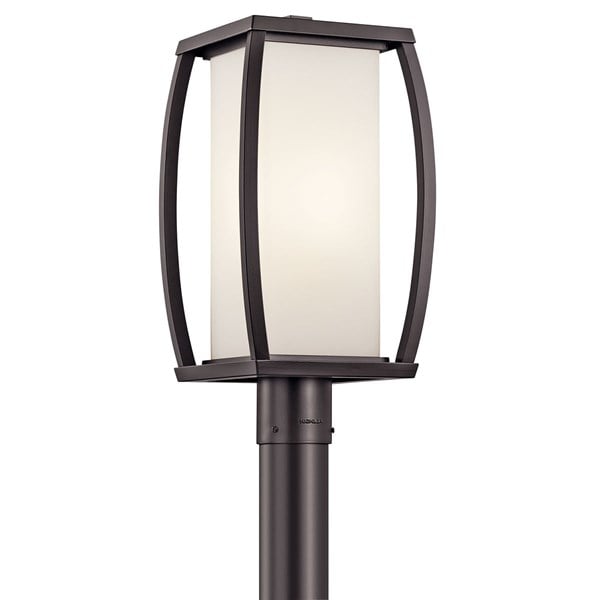 Kichler Bowen  Outdoor Post Lantern Pier & Post Mount Lights Kichler Architectural Bronze 9x18.5 