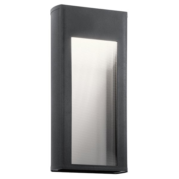 Kichler Ryo  Outdoor Wall Outdoor Wall Lights Kichler Textured Black 7.5x16.25 