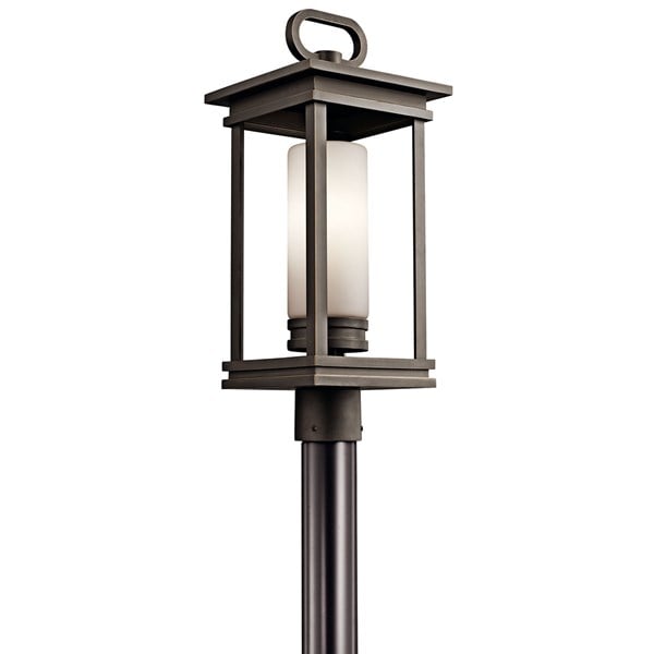 Kichler South Hope  Outdoor Post Lantern Pier & Post Mount Lights Kichler Rubbed Bronze 9x21.5 