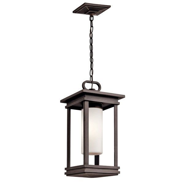 Kichler South Hope  Outdoor Hanging Pendant Outdoor Light Fixture l Hanging Kichler Rubbed Bronze 9x19 