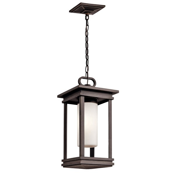 Kichler South Hope  Outdoor Hanging Pendant Outdoor Hanging Lights Kichler Rubbed Bronze 9x19 