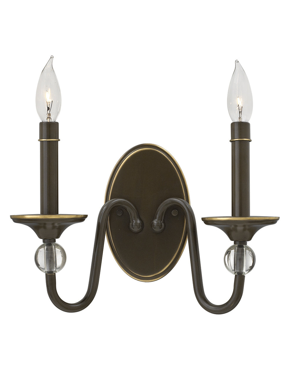 Hinkley Eleanor Sconce Wall Sconces Hinkley Light Oiled Bronze 6.25x12.75x9.0 