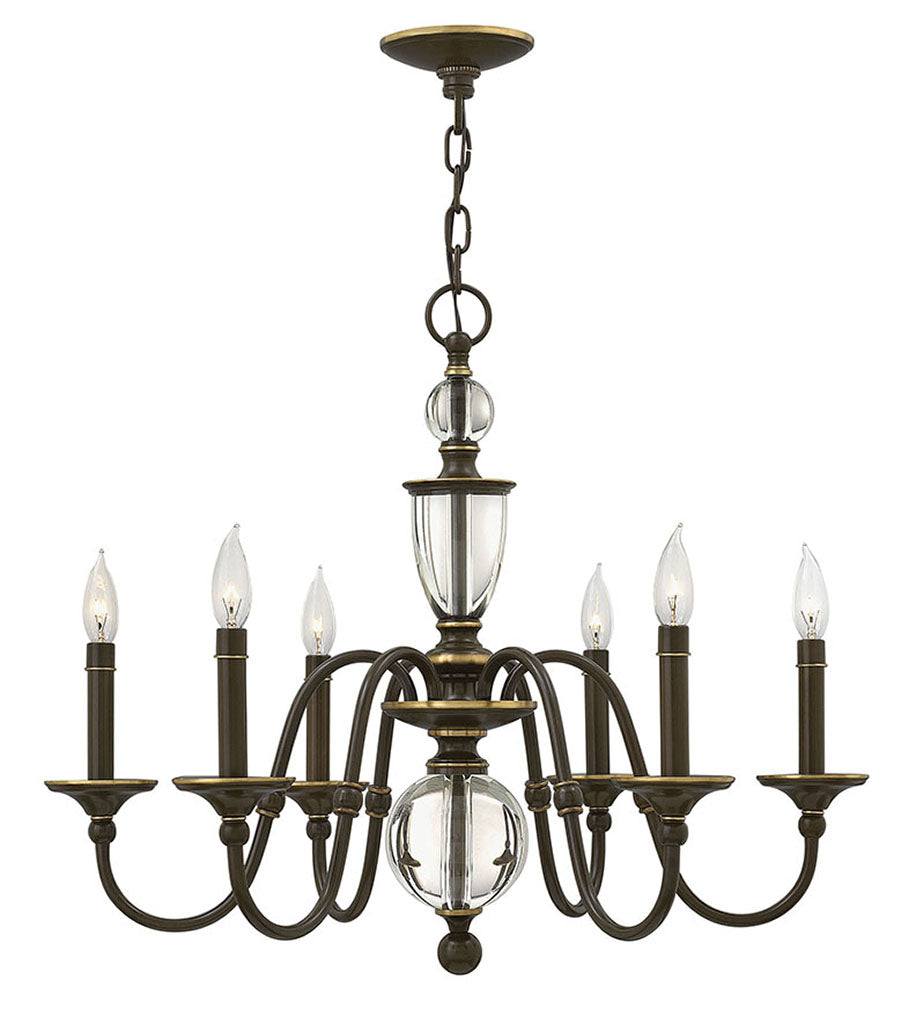 Hinkley Eleanor Chandelier Chandeliers Hinkley Light Oiled Bronze 27.25x27.25x22.75