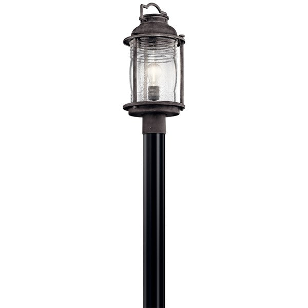 Kichler Ashland Bay  Outdoor Post Lantern Pier & Post Mount Lights Kichler Weathered Zinc 8.75x19 