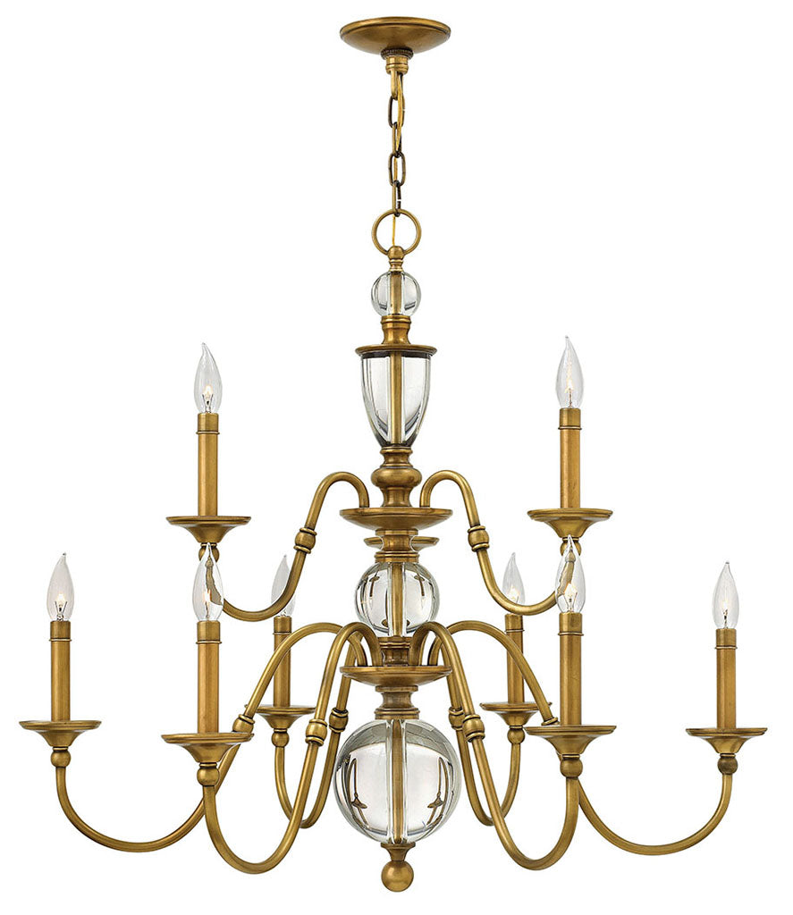 Hinkley Eleanor Chandelier Chandeliers Hinkley Heritage Brass 35.25x35.25x31.25