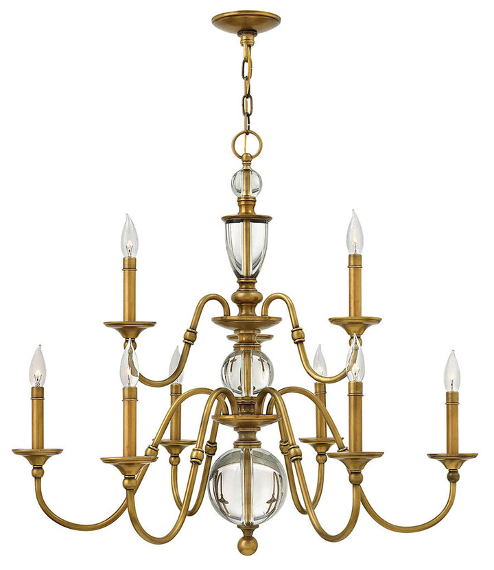 Hinkley Eleanor Chandelier Chandeliers Hinkley Heritage Brass 35.25x35.25x31.25