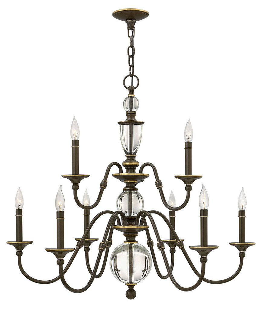 Hinkley Eleanor Chandelier Chandeliers Hinkley Light Oiled Bronze 35.25x35.25x31.25