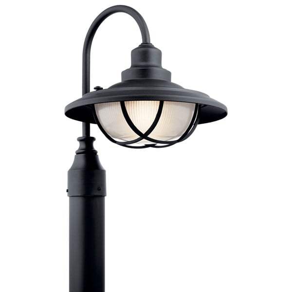 Kichler Harvest Ridge  Outdoor Post Lantern Pier & Post Mount Lights Kichler Textured Black 13x15.75 