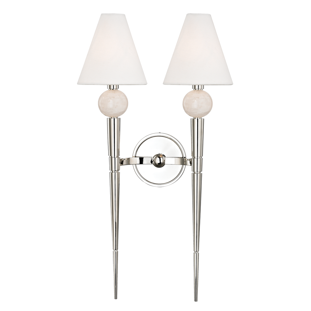 Hudson Valley Lighting Vanessa Wall Sconce Wall Sconces Hudson Valley Lighting Polished Nickel  