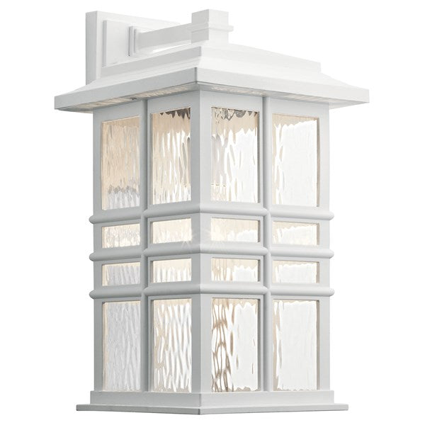 Kichler Beacon Square Outdoor Wall Outdoor Wall Lights Kichler White 9.5x17.5