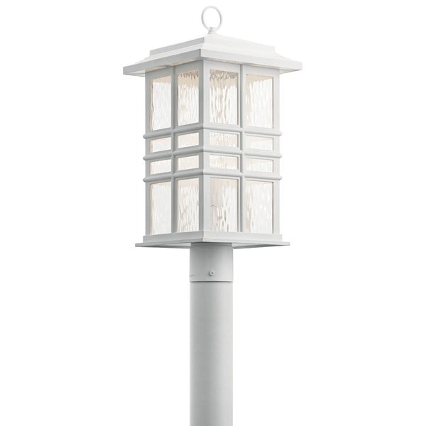 Kichler Beacon Square  Outdoor Post Lantern Pier & Post Mount Lights Kichler White 9.5x20.5 