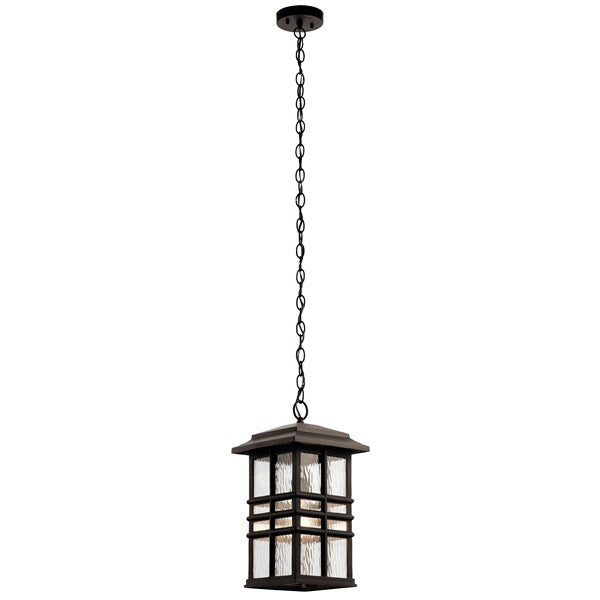 Kichler Beacon Square  Outdoor Hanging Pendant Outdoor Hanging Lights Kichler Olde Bronze 9.5x18 