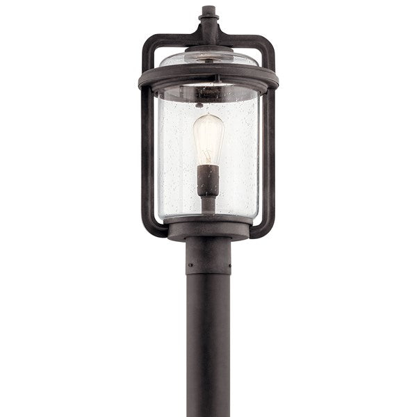 Kichler Andover  Outdoor Post Lantern Pier & Post Mount Lights Kichler Weathered Zinc 10x19.75 