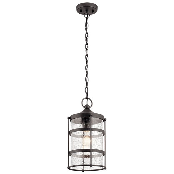 Kichler Mill Lane  Outdoor Hanging Pendant Outdoor Hanging Lights Kichler Anvil Iron 9x16.5 