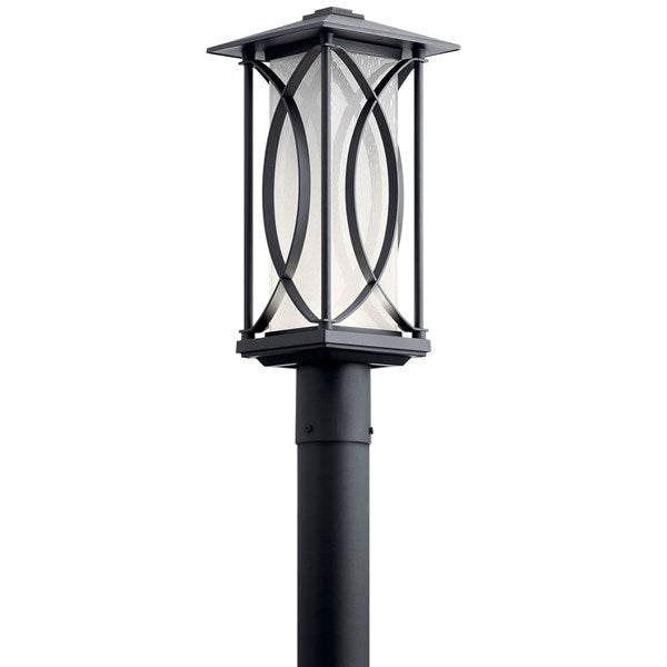 Kichler Ashbern  Outdoor Post Lantern Pier & Post Mount Lights Kichler Textured Black 7.75x19 